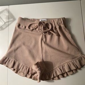 Princess Polly tan causal shorts